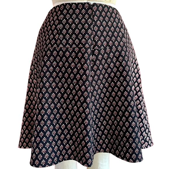 Womens Skirt Size 8 Black Red Flare HighWaist Twee Professional Coquette Office - Picture 5 of 7